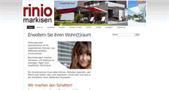 Desktop Screenshot of markisen-rinio.de