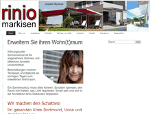 Tablet Screenshot of markisen-rinio.de